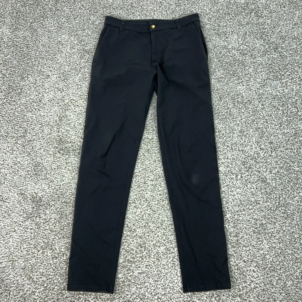 Lululemon‎ Pants Mens 31x32 Black Chino Commission Classic Golf Comfort Work